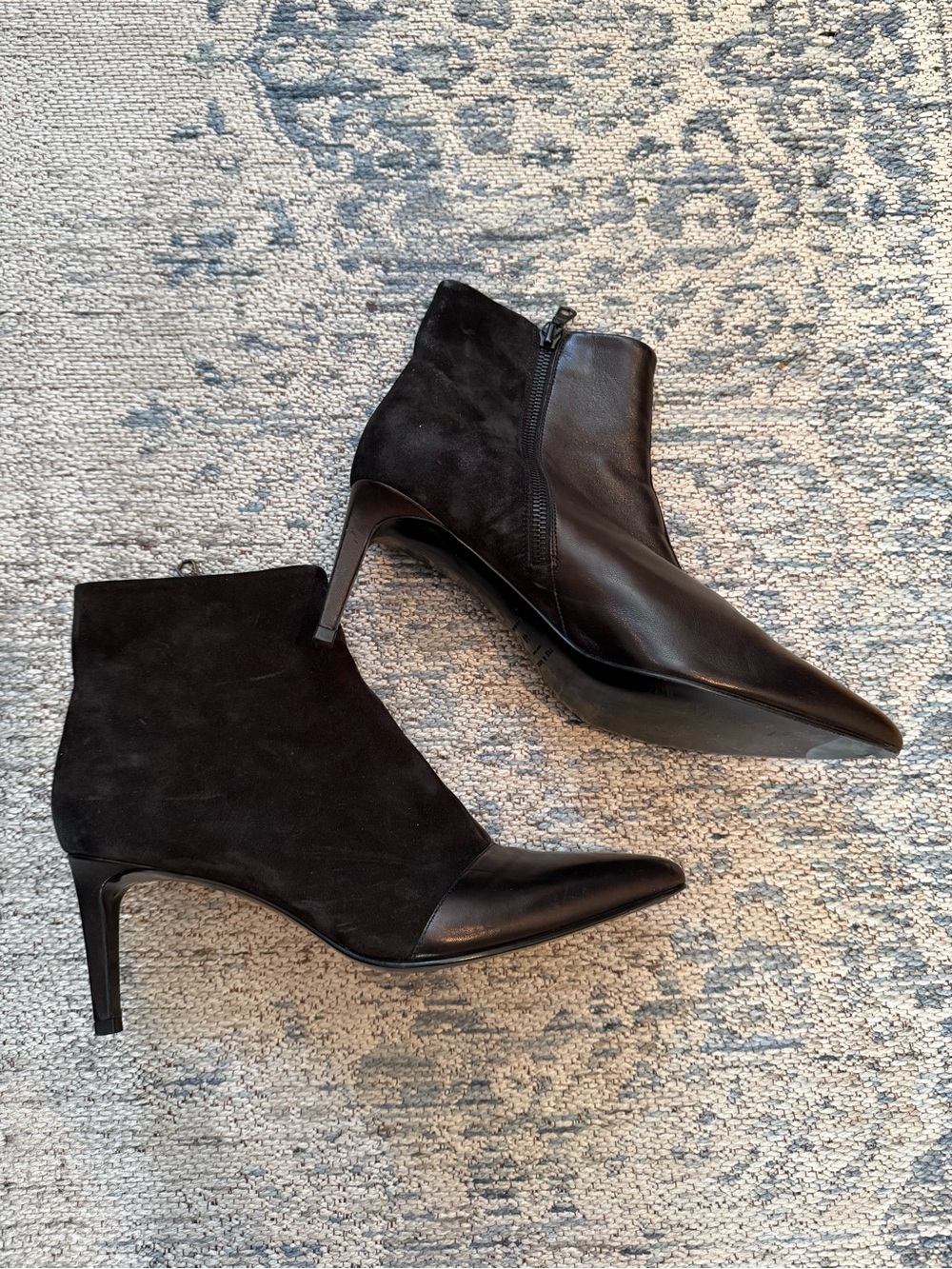 Rag & Bone Women's Black Beha Moto Pointed-Toe Ankle Booties